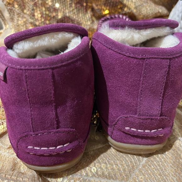 L.L. Bean Women's Wicked Good Slippers - Purple and Tan - Picture 6 of 7